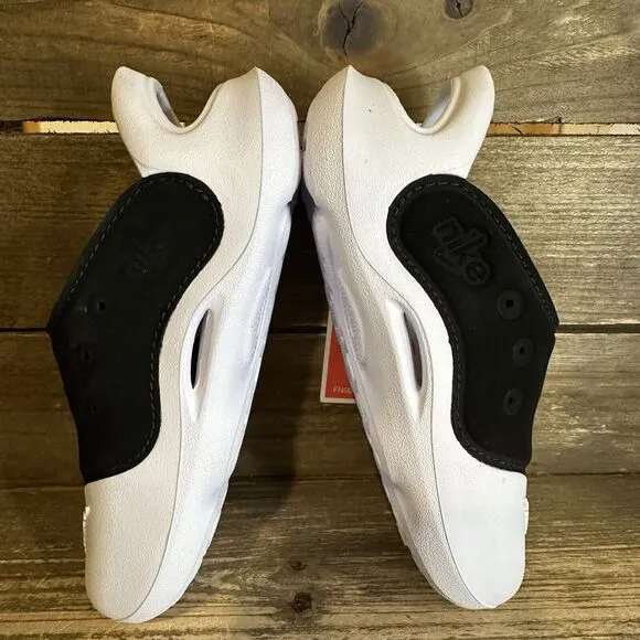 New $55 Little Kids Nike Aqua Swoosh Water/Land Blk/White Shoes Sandals‎ Size 7C