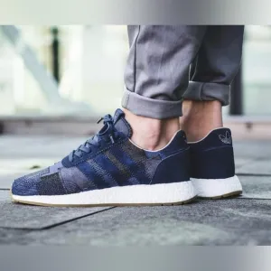 New adidas x END. x Bodega x Iniki Runner 2017 Blue Denim Patchwork Size 10