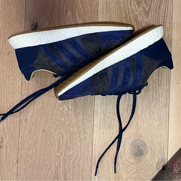 New adidas x END. x Bodega x Iniki Runner 2017 Blue Denim Patchwork Size 10