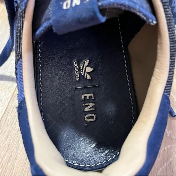 New adidas x END. x Bodega x Iniki Runner 2017 Blue Denim Patchwork Size 10