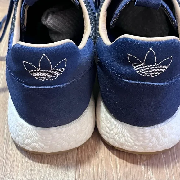 New adidas x END. x Bodega x Iniki Runner 2017 Blue Denim Patchwork Size 10
