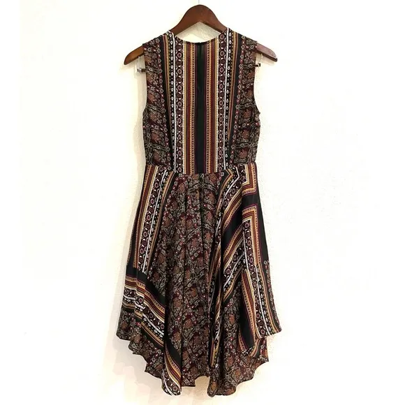 NEW A.L.C. Silk-Crepe Scarf Print Sleeveless Dress Size 2