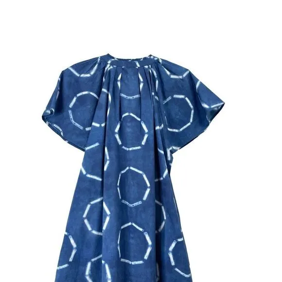 NEW APIECE APART SUR MINI DRESS Size XS  in SHIBORI CIRCLES Blue
