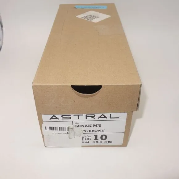 NEW Astral Loyak Shoes Navy Blue &amp; Brown Water Shoes Men's Size 10