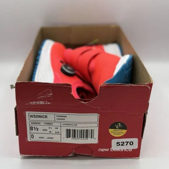 New Balance Shoes Womens 8.5D Wide Fuelcore Sonic Sneakers Running Light Boa