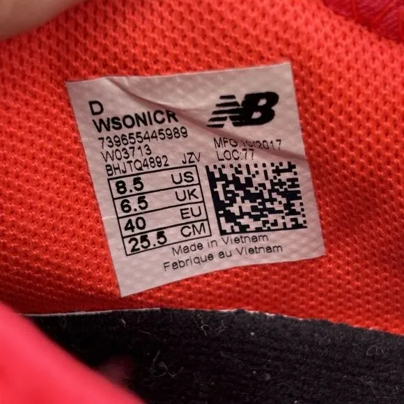 New Balance Shoes Womens 8.5D Wide Fuelcore Sonic Sneakers Running Light Boa