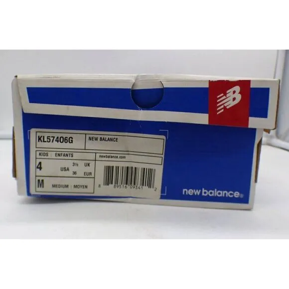 New Balance Youth 574 Shoes, Gray/Pink/Purple, Sz.4 (EUR 36)