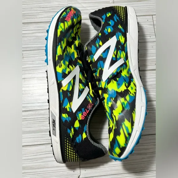 New Balance Men’s MXCS700M Sarava Running Training Shoes black green size 12