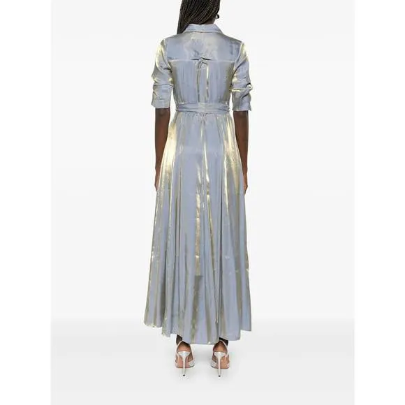 NEW BARUNI amara shimmery maxi dress in sky blue