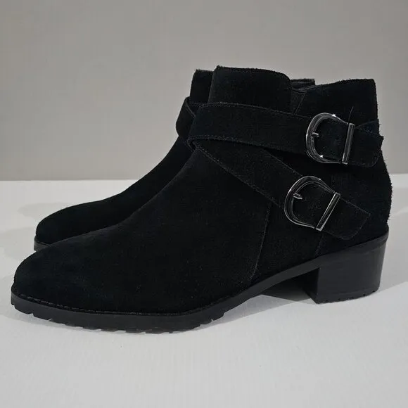 NEW Blondo Shanna Ankle Bootie Waterproof Black Suede Size 9