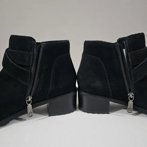NEW Blondo Shanna Ankle Bootie Waterproof Black Suede Size 9