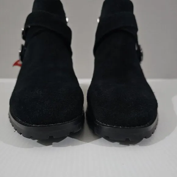 NEW Blondo Shanna Ankle Bootie Waterproof Black Suede Size 9