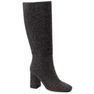 NEW CORKYS FOOTWEAR tall glitter boots in black