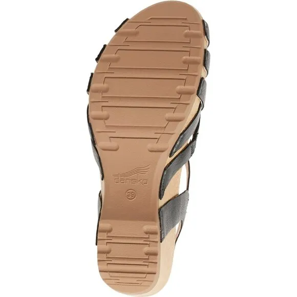 new DANSKO women's Tinley GENUINE LEATHER strappy sandals in tan 254 492