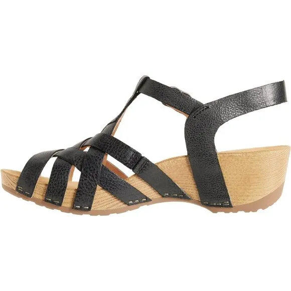 new DANSKO women's Tinley GENUINE LEATHER strappy sandals in tan 254 492