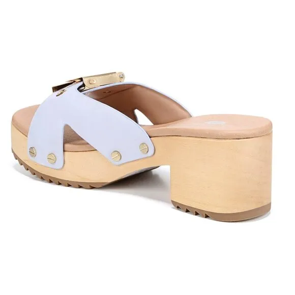 NEW DR. SCHOLL'S Made In Brazil Leather Original Comfort Slide Heel Sandals 252