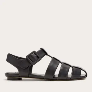 NEW Everlane The Day Black Leather Fisherman Sandals