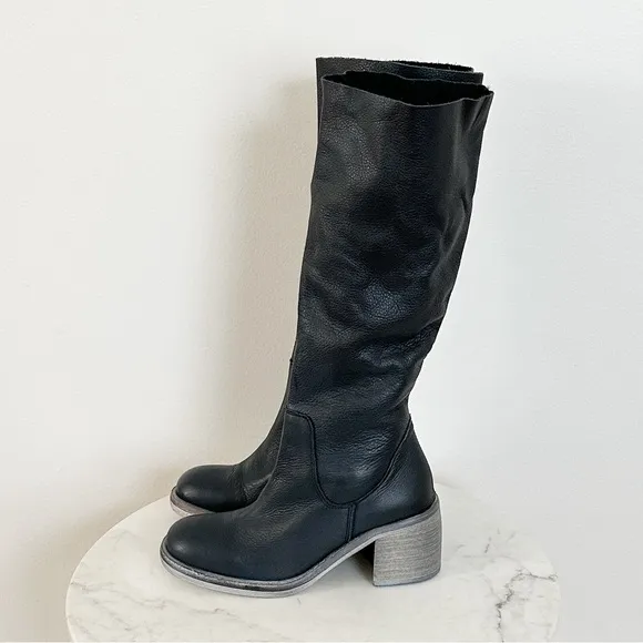 NEW Free People Essential Tall Slouch Boots Leather Size 6 US 36 EU