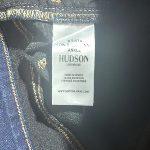 NEW HUDSN BRAND JEANS KRISTA LOW RISE SKINNY ANKLE SZ 28