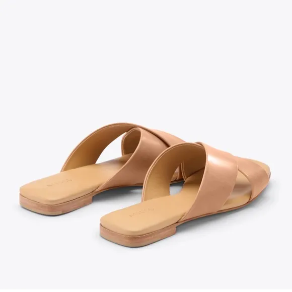NEW IN BOX Nisolo Catalina Slide Sandal in Almond, Size 7.5