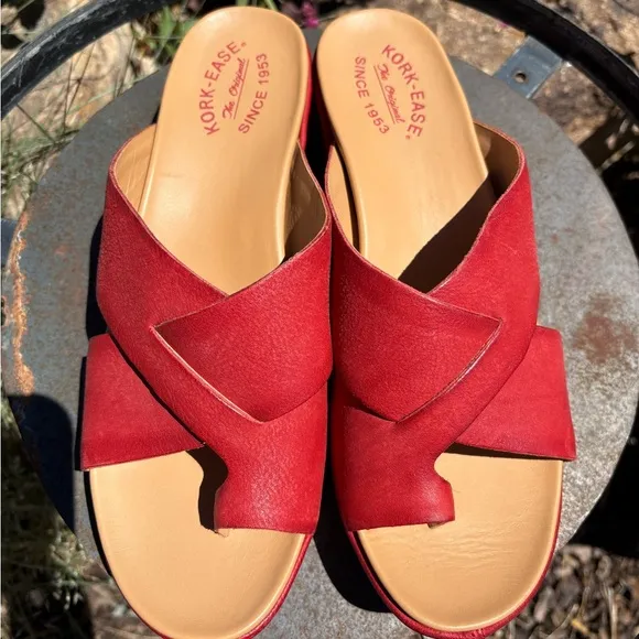 NEW Kork-Ease Baja Sport Red Sandals