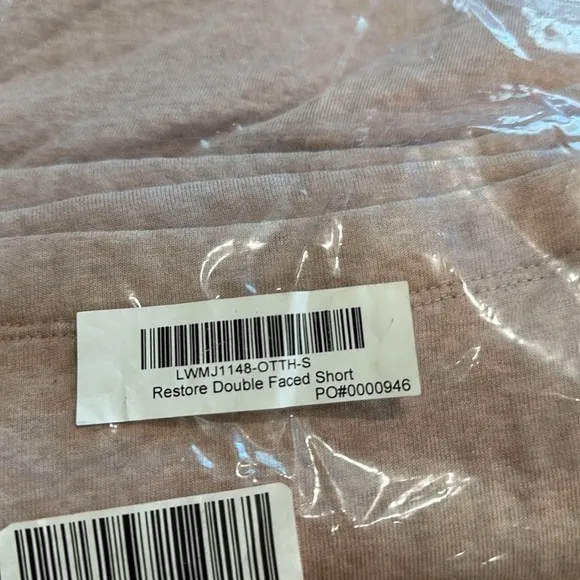 NEW Lunya Restore Double Faced Short Small Ottium Tan NWOT