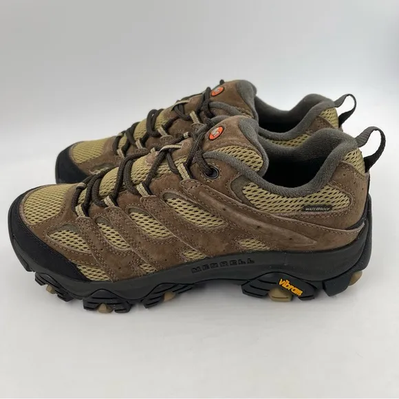 NEW! Merrell Men’s Moab 3 Waterproof Leather/Mesh Rugged Hiking Shoes - Size 7