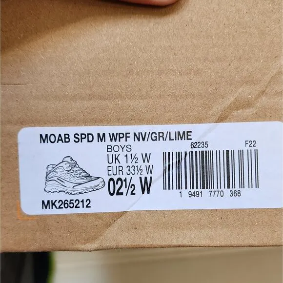 New Merrell Moab Speed Mid Waterproof Hiking Shoes