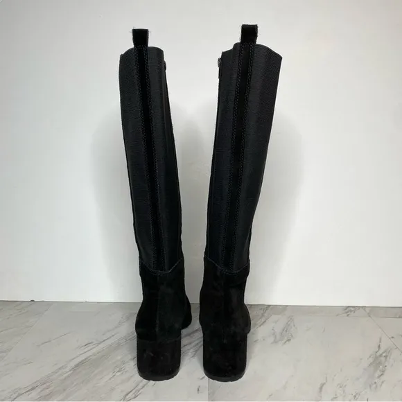 New! Naturalizer Brent Black Suede Tall Boot 8 1/2 M