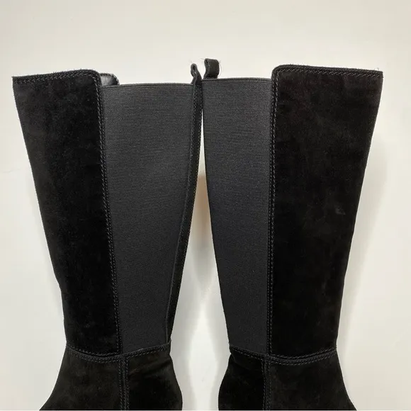 New! Naturalizer Brent Black Suede Tall Boot 8 1/2 M