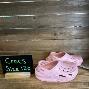 New NWT Little Kids Crocs Off Grid‎ Pink Comfort Clogs Sandals Shoes Size 12 C
