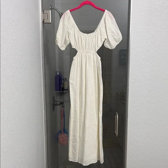 NEW On The Coast by Billabong White Midi Dress