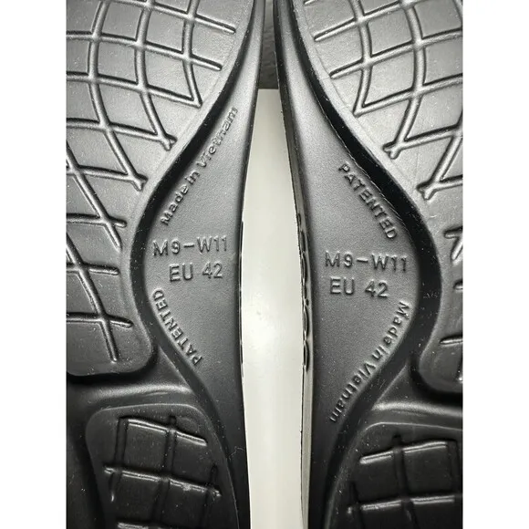 *NEW* OOFOS OOAHH Black Recovery Sport Slides Sandals Unisex M9 W11 EU42