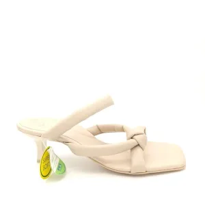 NEW Paul Green Leah Sandals Womens 9.5 Kitten Heel Chic Designer Neutral