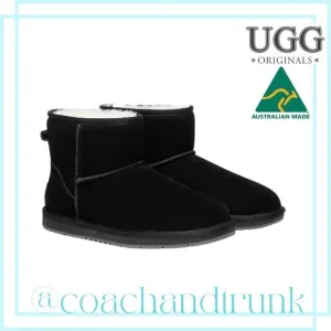 NEW Premium Black Suede Short Classic Ugg Boots