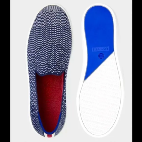 NEW Rothy’s Rothys Maritime Gradient Sneakers Shoes Slip Ons Womens Size 8.5 NIB