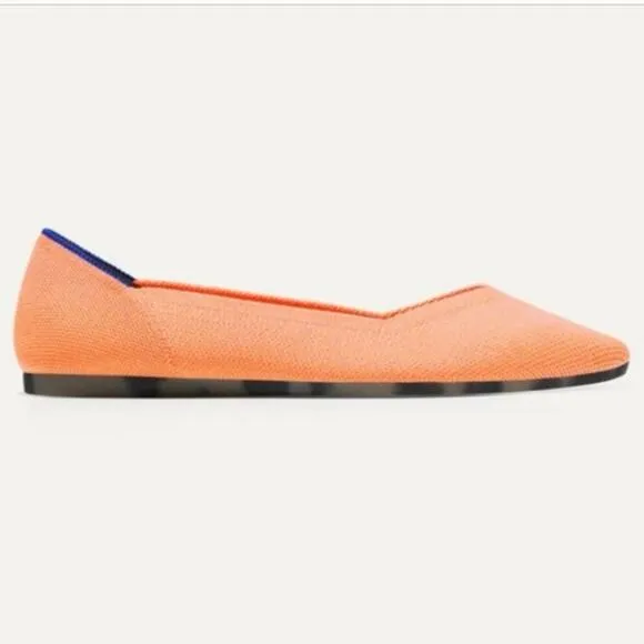 New Rothy's The Point Shoes in Tangerine (SIZE 8) fresh lightweight great gift