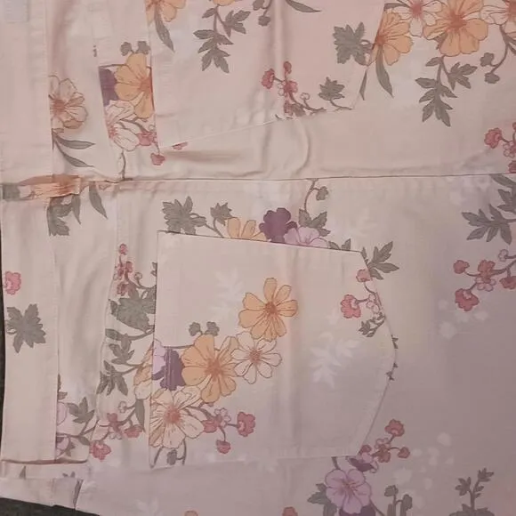 NEW Sanctuary A Charming Life Denim Mini Skirt in Peachy Floral, Size 33