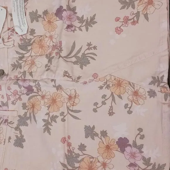 NEW Sanctuary A Charming Life Denim Mini Skirt in Peachy Floral, Size 33