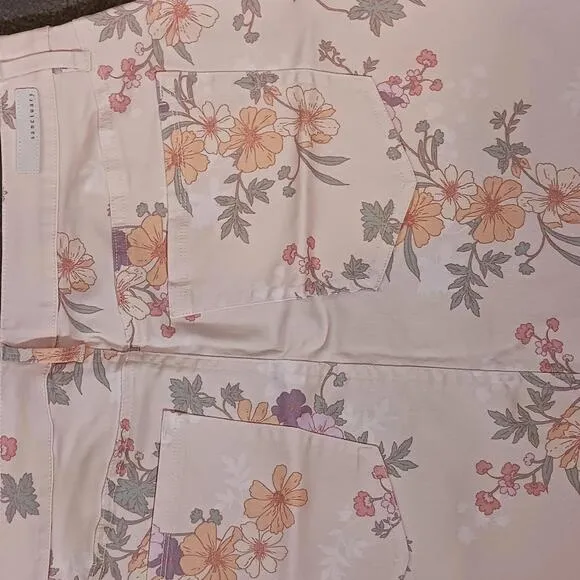 NEW Sanctuary A Charming Life Denim Mini Skirt in Peachy Floral, Size 33