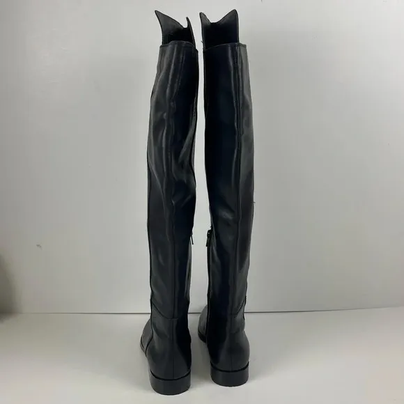 NEW Seychelles Knee High Boots 7 Black Gentle Touch Tall Boot Low Heel Leather