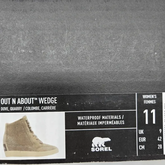 New SOREL Out N About Wedge Sneaker Women's Shoes Size 11