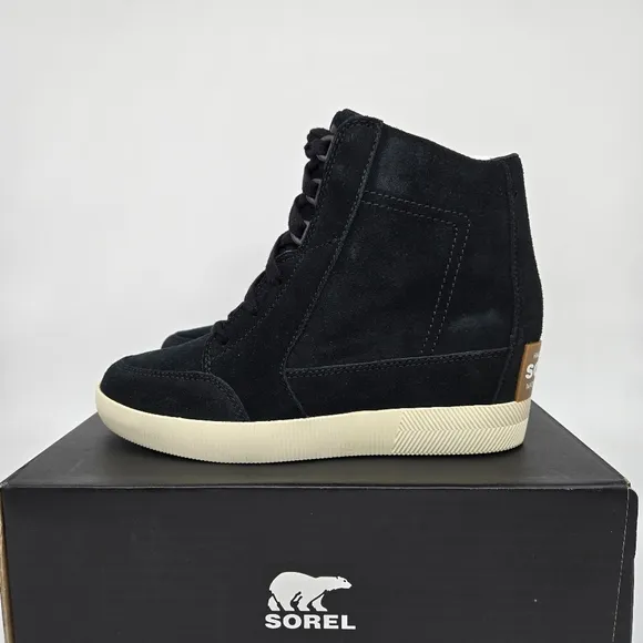 New SOREL Out N About Wedge Sneaker Women's Shoes Size 9.5