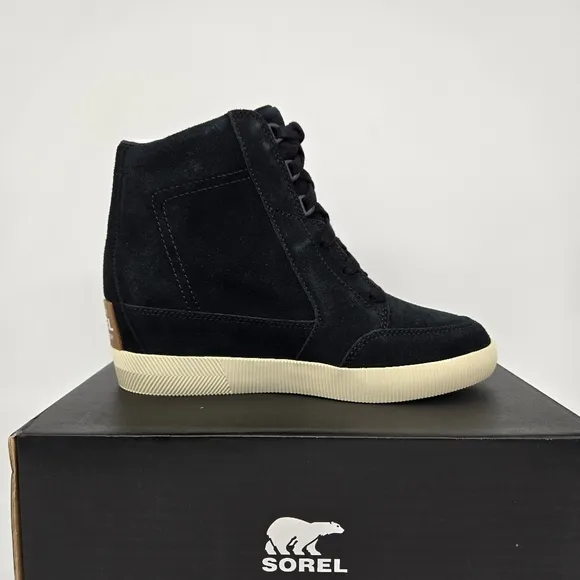 New SOREL Out N About Wedge Sneaker Women's Shoes Size 9.5