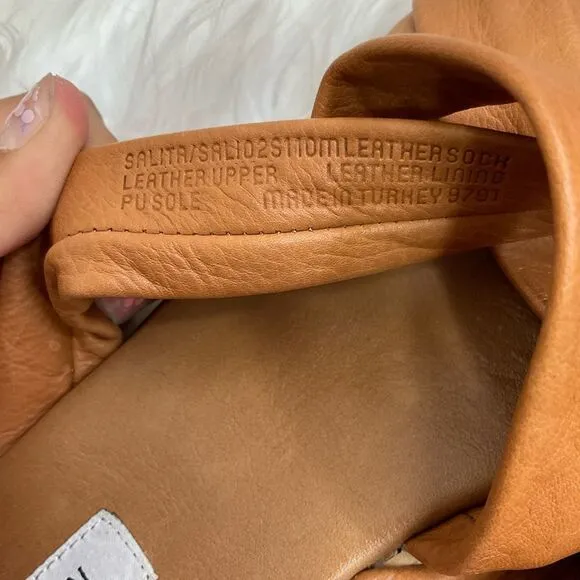 NEW Steve Madden Salita Whiskey Soft Leather Strappy Platform Sandal 9.5