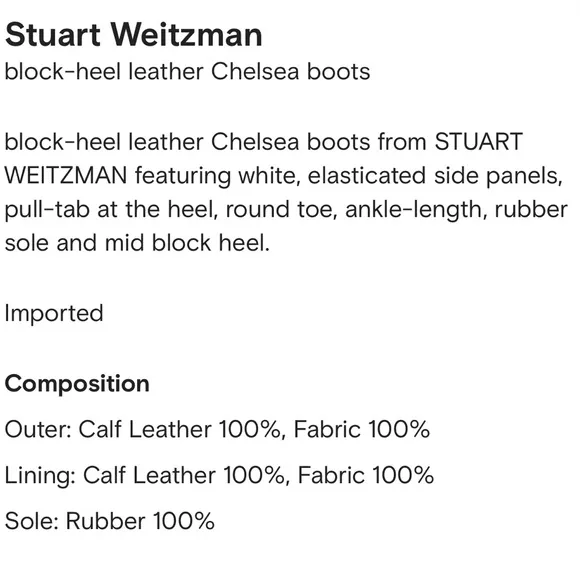 New Stuart Weitzman White Chelsea Ankle Boots Chunky Lug Sole Size 39 8.5 $650