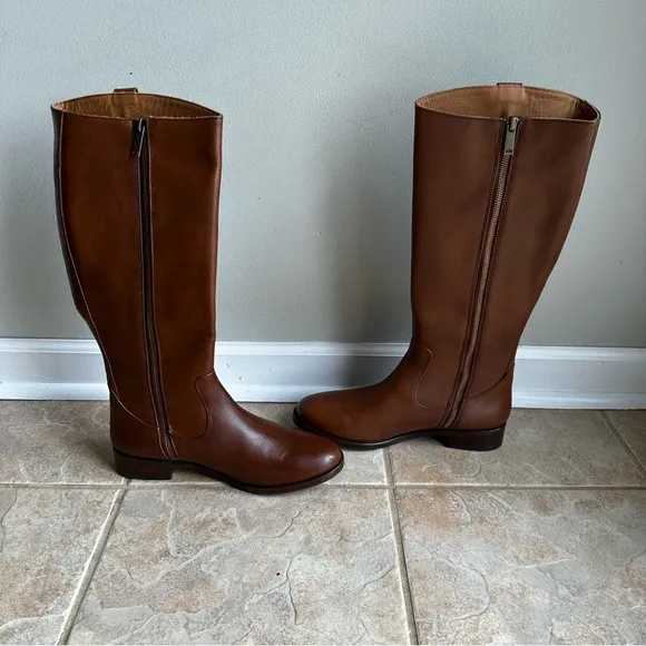 NEW Thursday Boot Company Crown Cuero Brown Tall Riding Boots Handcrafted