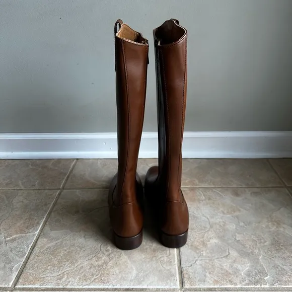 NEW Thursday Boot Company Crown Cuero Brown Tall Riding Boots Handcrafted