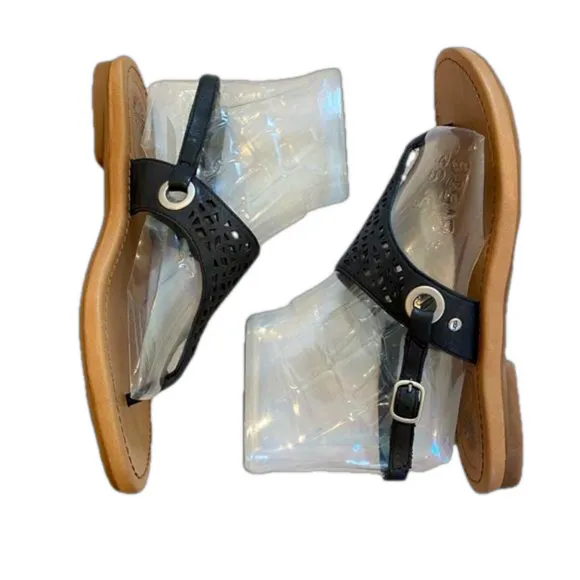 NEW Ugg Leather Laser Cut Thong Sandals