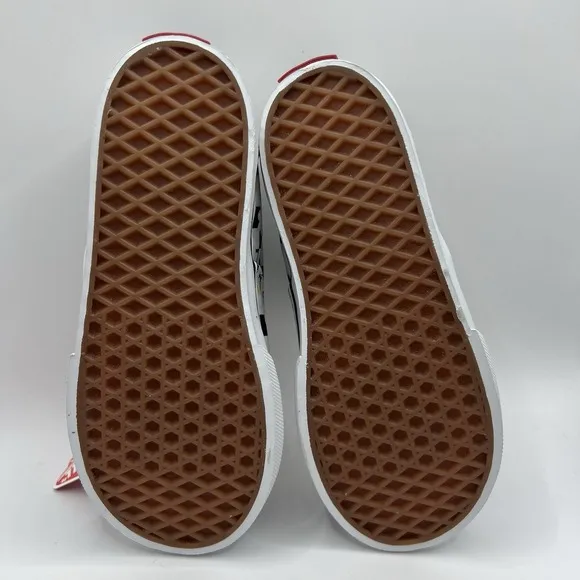 NEW VANS DOHENY Toddler Flower Daisy Checkerboard Shoes,  Size 9 Black Girls